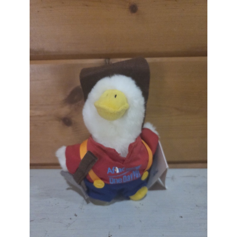 Aflac Gold Miner Prospector Outfit Duck Talking One Day Pay Plush Stuffed Animal